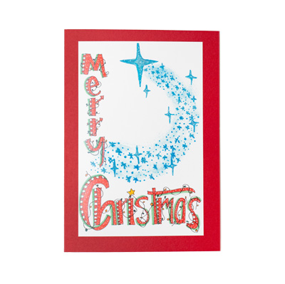 Waerchbrogg Weihnachtskarten Merry Christmas Stern