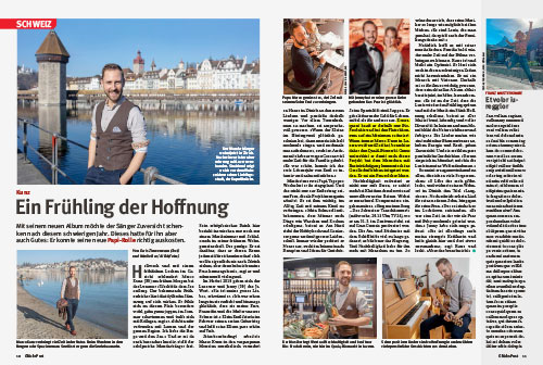 Marco Kunz im Quai4 - Artikel in der Glückspost vom März 2021