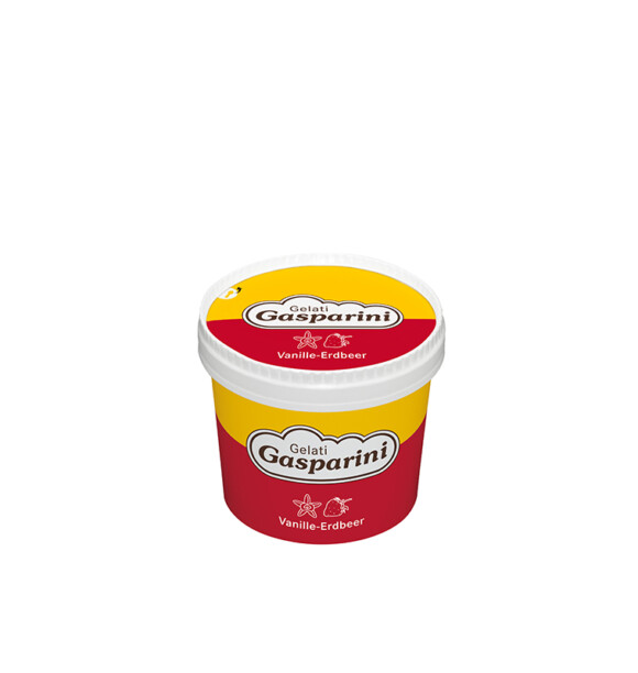 Waerchbrogg Glace Gasparini Becher Vanille Erbeere