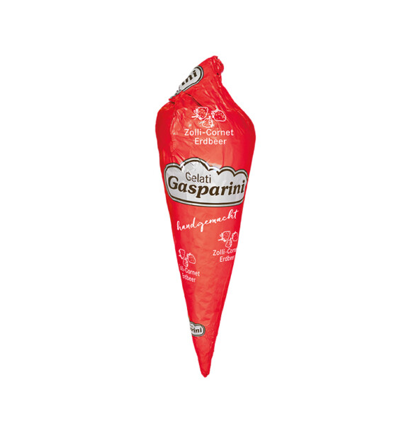 Waerchbrogg Glace Gasparini Cornet Erdbeer