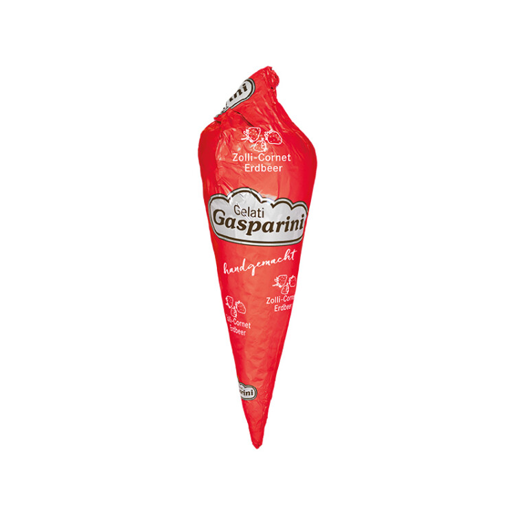 Waerchbrogg Glace Gasparini Cornet Erdbeer