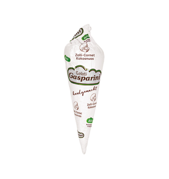Waerchbrogg Glace Gasparini Cornet Kokosnuss