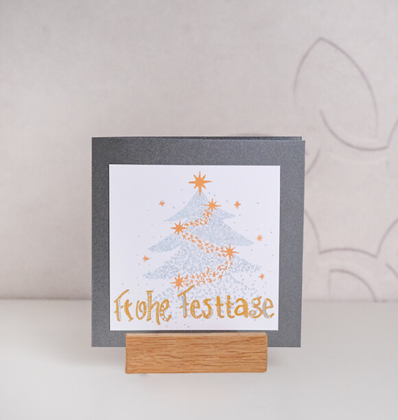 Waerchbrogg Karten Frohe Festtage Weihnachtsbaum Quadratisch