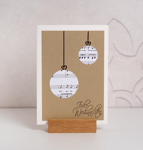 Waerchbrogg Karten Weihnachtskugel Duo A5