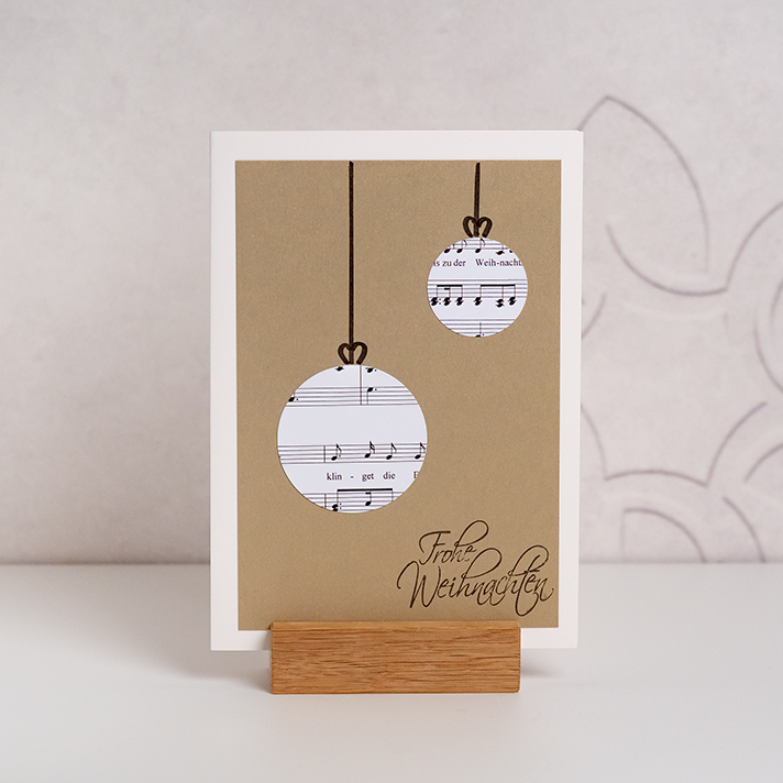 Waerchbrogg Karten Weihnachtskugel Duo A5