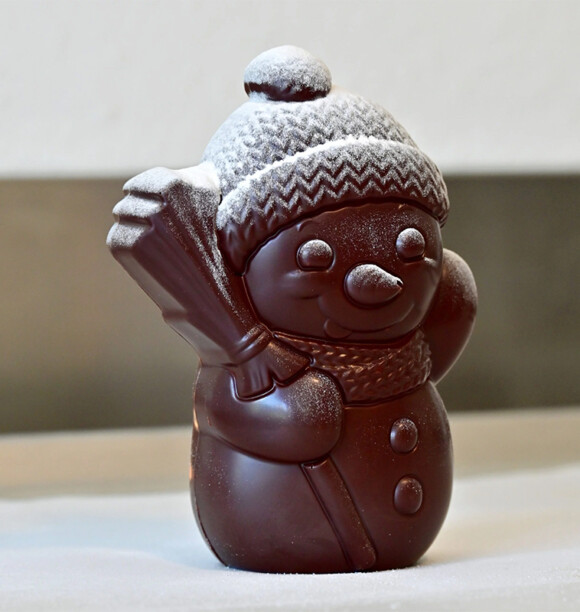 Waerchbrogg Weihnachten Chani Schneemann Freddy Dunkle Schokolade 100g