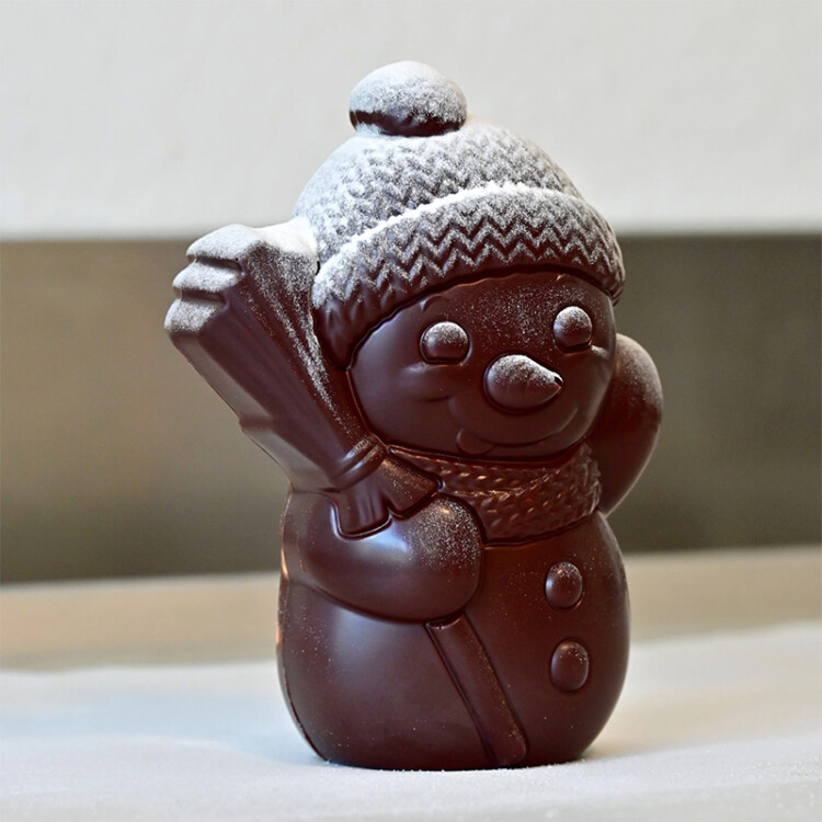 Waerchbrogg Weihnachten Chani Schneemann Freddy Dunkle Schokolade 100g