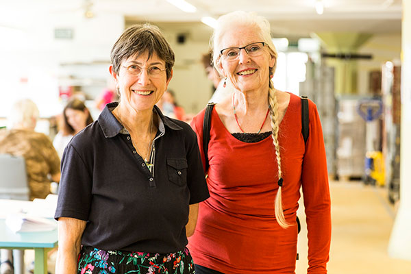 Erika Fäh, Marie-Louise Gerber, ­Besucherinnen «Wir sind beeindruckt! Und davon überzeugt, dass Projekte wie der Quai4 wertvoll sind.»