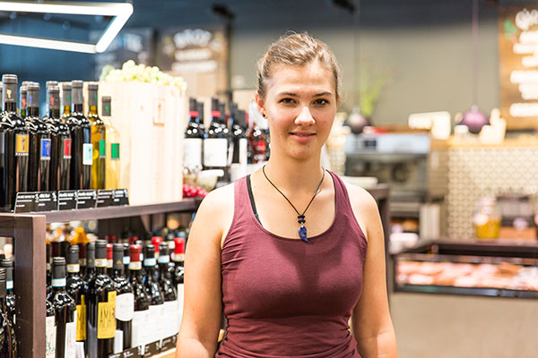 Nicole Achermann, Besucherin «Wir sind alle Biofans in der Familie und heute haben wir zufällig auf einem Ausflug den Quai4-Markt und das ­Restaurant entdeckt. Sehr schön!»