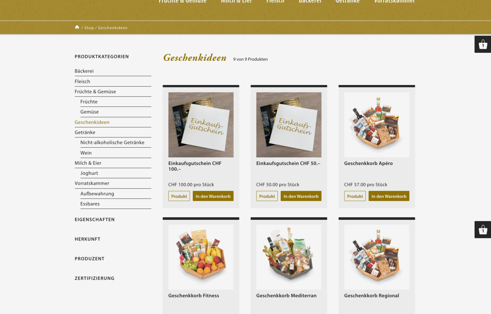 Der neue Webshop ist online